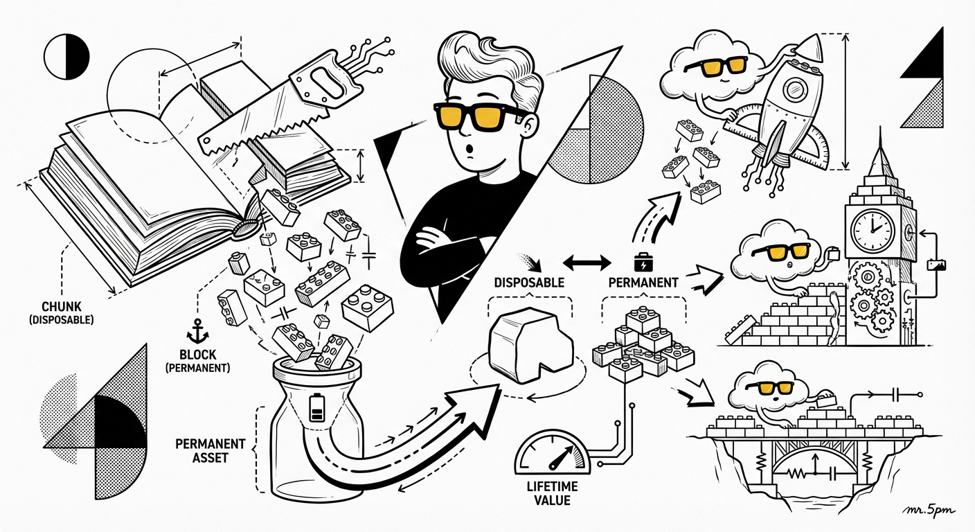 Your Knowledge Is Permanent, Like Lego Blocks